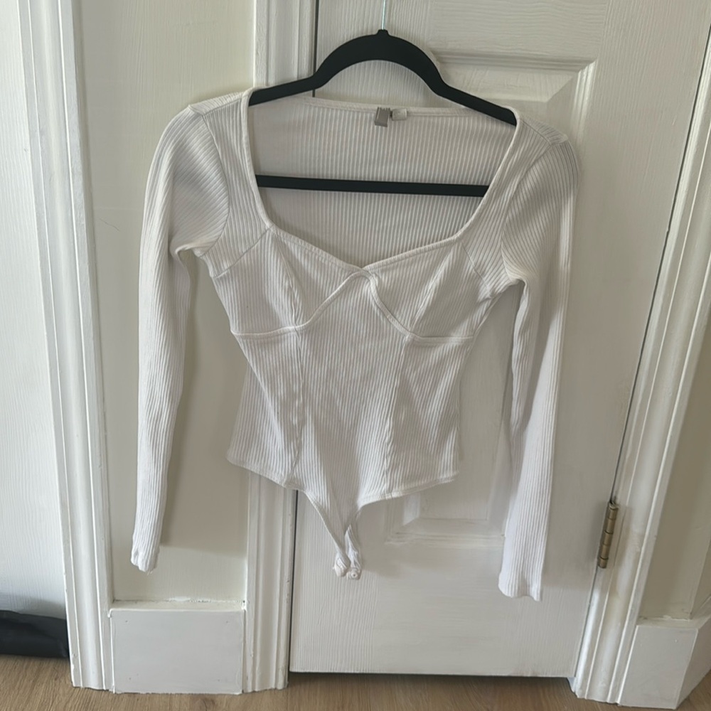 Minimalistic White Bodysuit